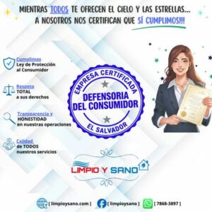 Empresa certificada Defensoria del Consumidor